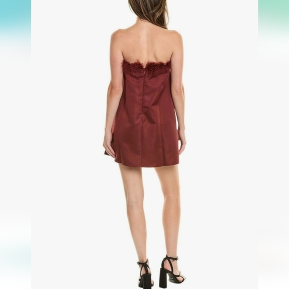 NWT! WeWoreWhat, Strapless Mini Dress, Brown- MSRP $138 - Picture 3 of 12